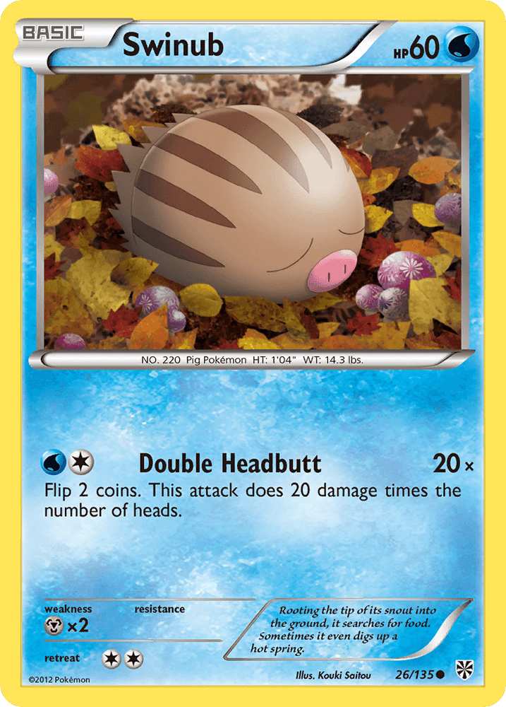 Swinub (26/135) [Black & White: Plasma Storm] (Online Only)
