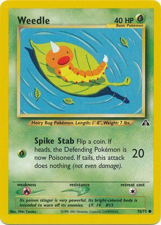 Weedle (70/75) [Neo Discovery Unlimited] (Online Only)