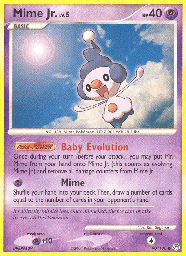 Mime Jr. (90/130) [Diamond & Pearl: Base Set] (Online Only)