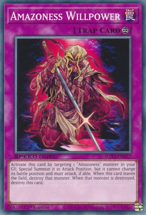 Amazoness Willpower [SGX3-END17] Common (ONLINE ORDER ONLY)