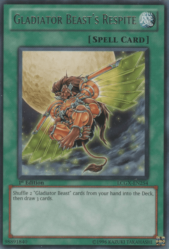 Gladiator Beast's Respite [LCGX-EN254] Rare (ONLINE ORDER ONLY)