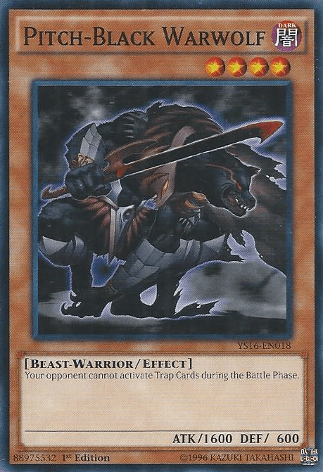 Pitch-Black Warwolf [YS16-EN018] Common (ONLINE ORDER ONLY)