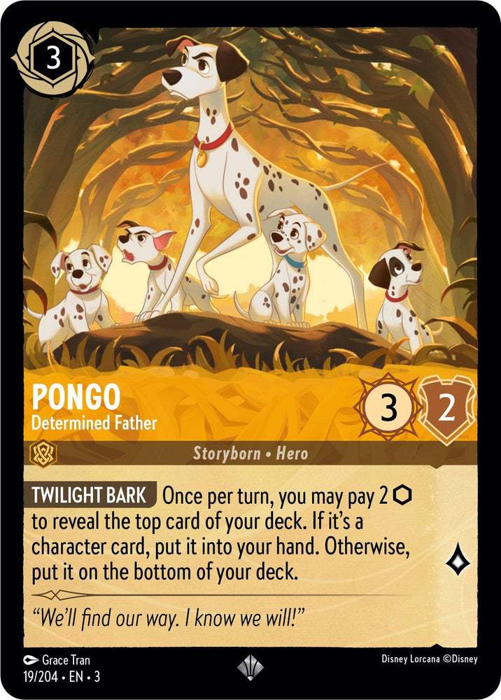 Pongo - Determined Father (19/204) [Into the Inklands] (ONLINE ORDER ONLY)