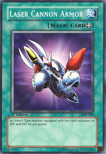 Laser Cannon Armor [LOB-089] Common (ONLINE ORDER ONLY)