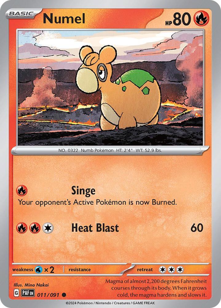 Numel (011/091) [Scarlet & Violet: Paldean Fates] (Online Only)
