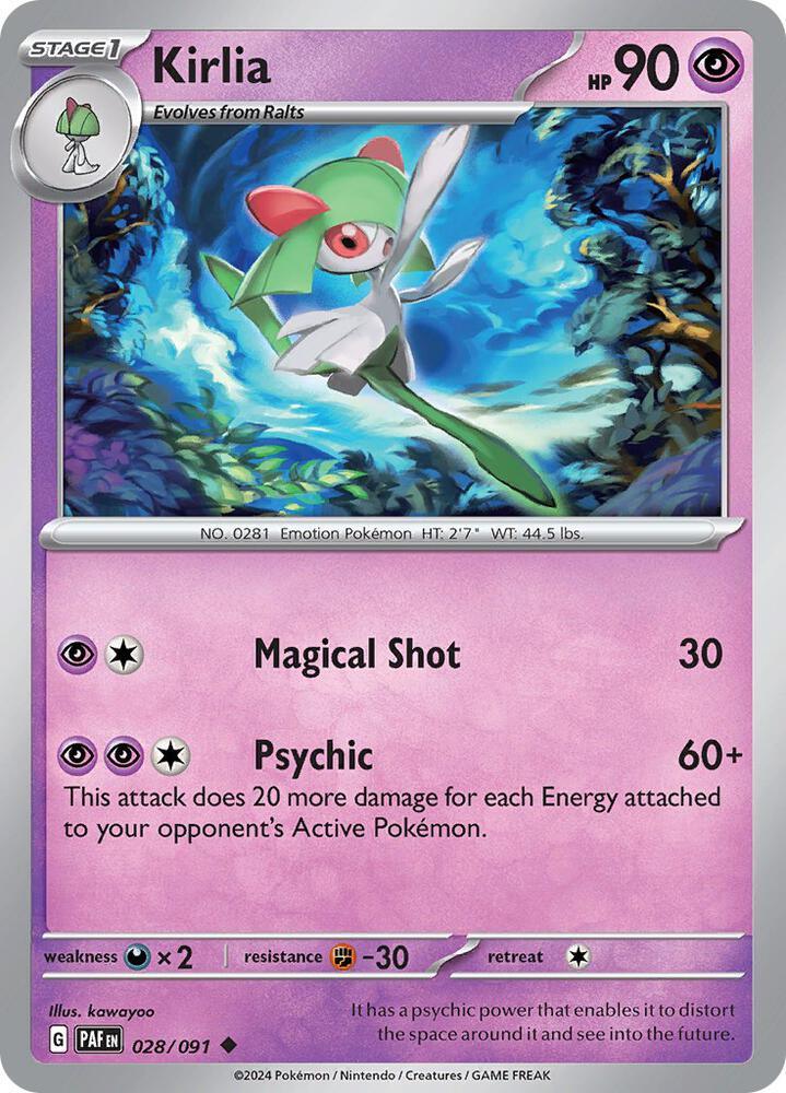 Kirlia (028/091) [Scarlet & Violet: Paldean Fates] (Online Only)