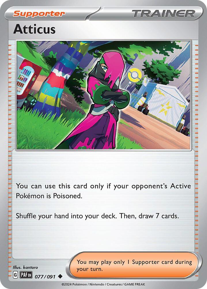 Atticus (077/091) [Scarlet & Violet: Paldean Fates] (Online Only)