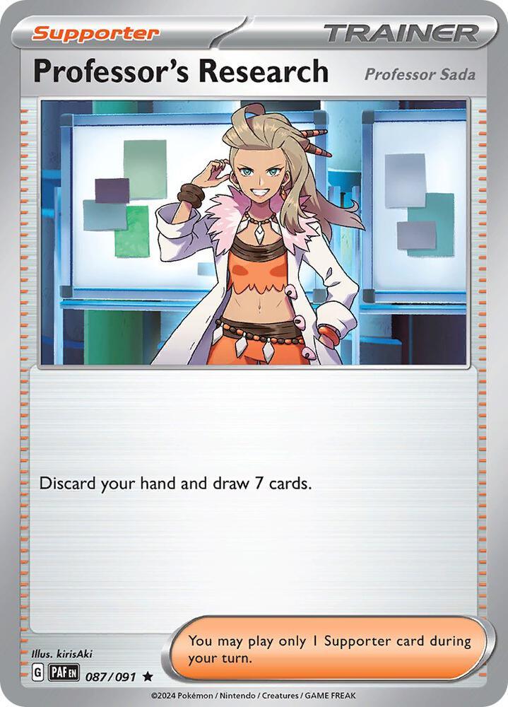 Professor's Research (087/091) [Scarlet & Violet: Paldean Fates] (Online Only)