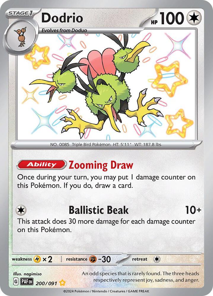 Dodrio (200/091) [Scarlet & Violet: Paldean Fates] (Online Only)