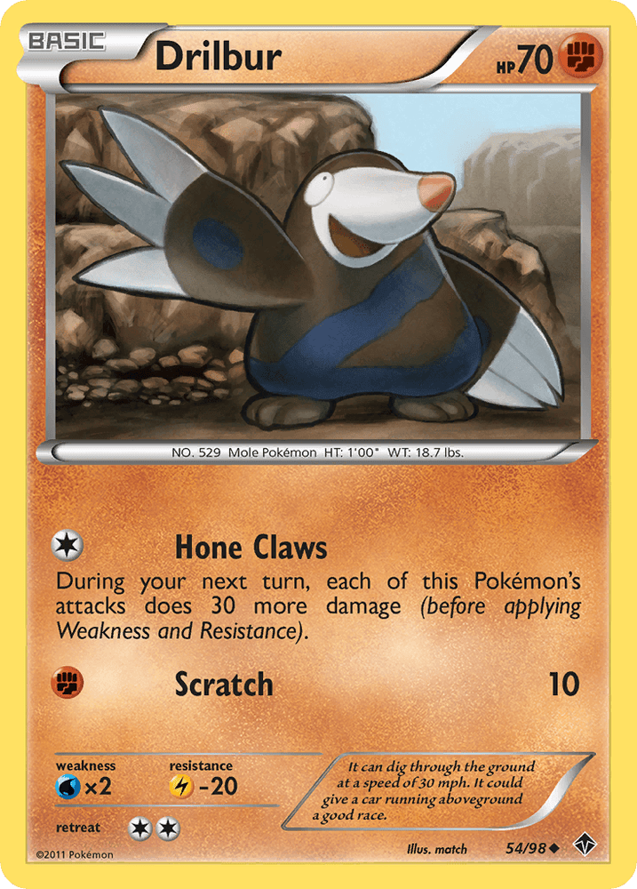 Drilbur (54/98) [Black & White: Emerging Powers] (Online Only)