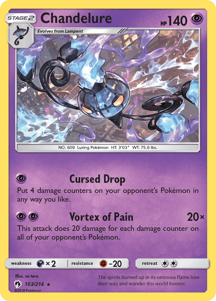 Chandelure (103/214) [Sun & Moon: Lost Thunder] (Online Only)