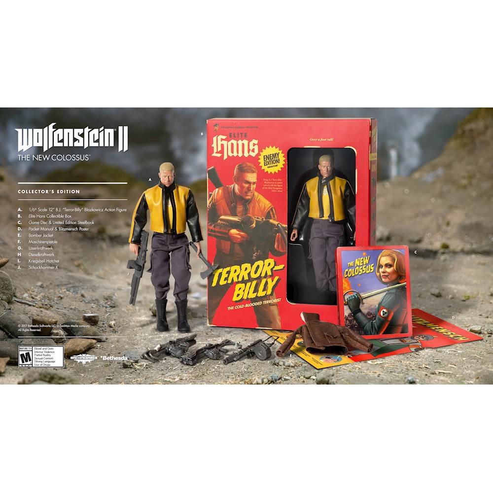 Wolfenstein II: The New Colossus (Collector's Edition) (Playstation 4) (Online Order Only)
