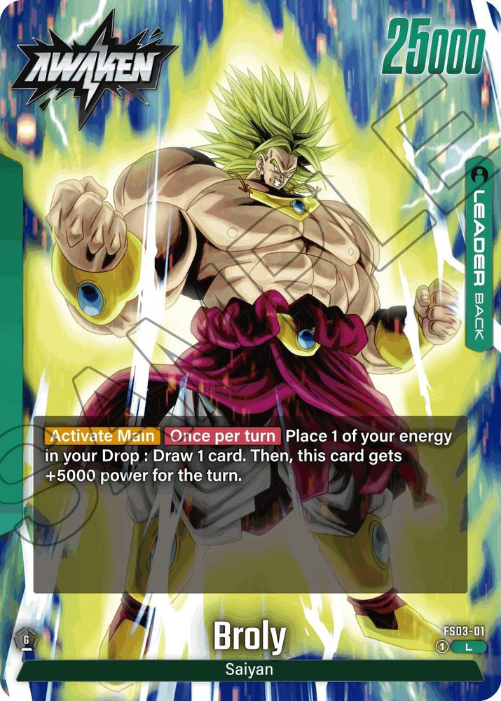 Broly (FS03-01) [Starter Deck: Broly] (ONLINE ORDER ONLY)