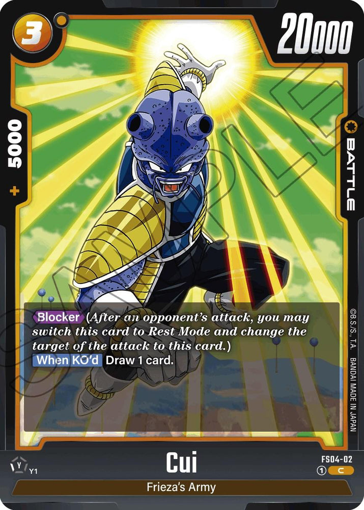 Cui [Starter Deck: Frieza] (ONLINE ORDER ONLY)
