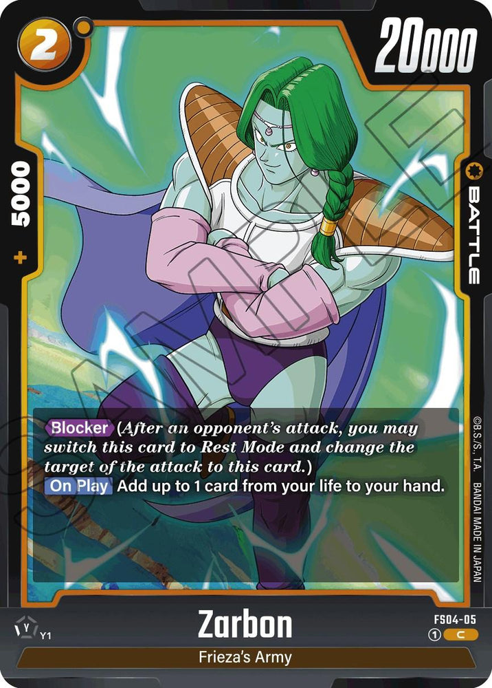 Zarbon [Starter Deck: Frieza] (ONLINE ORDER ONLY)
