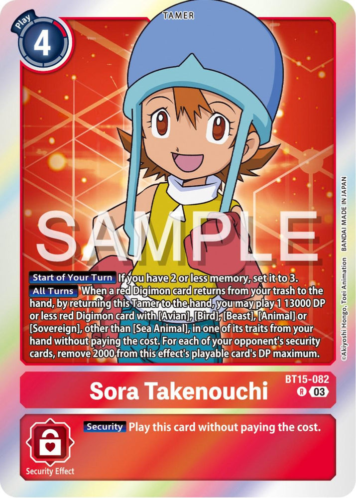 Sora Takenouchi [BT15-082] [Exceed Apocalypse] (ONLINE ORDER ONLY)