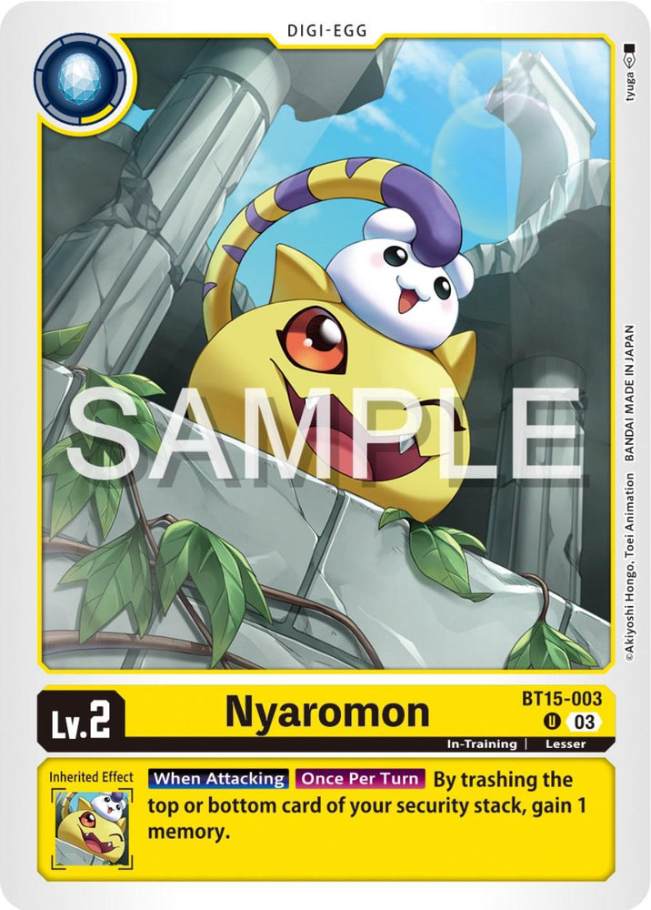 Nyaromon [BT15-003] [Exceed Apocalypse] (ONLINE ORDER ONLY)