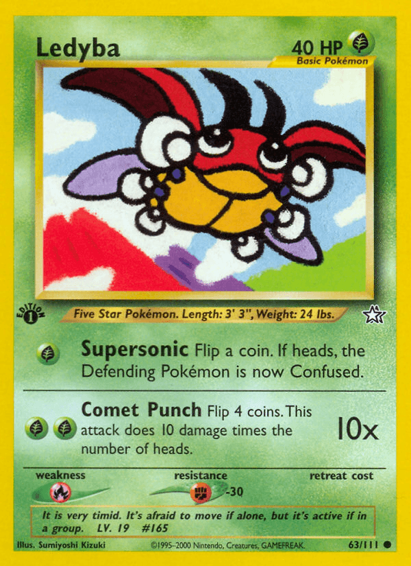 Ledyba (63/111) [Neo Genesis 1st Edition] (Online Only)