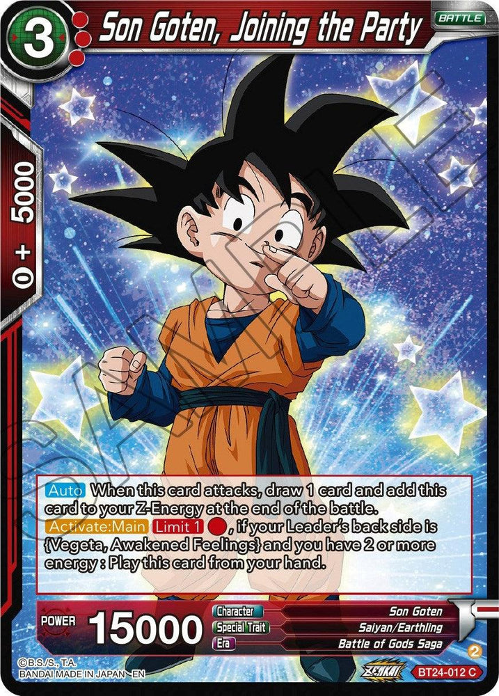 Son Goten, Joining the Party (BT24-012) [Beyond Generations] (ONLINE ORDER ONLY)