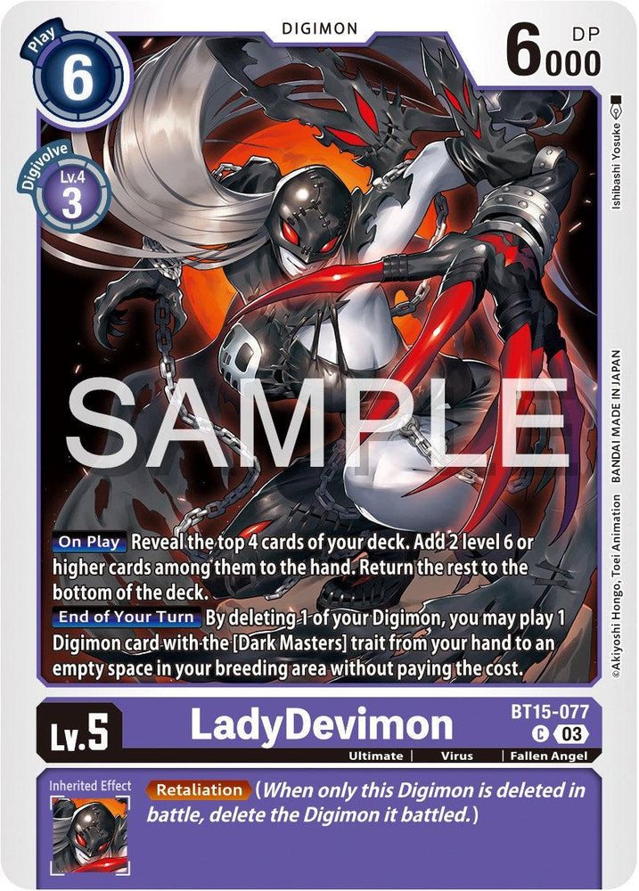 LadyDevimon [BT15-077] [Exceed Apocalypse] (ONLINE ORDER ONLY)