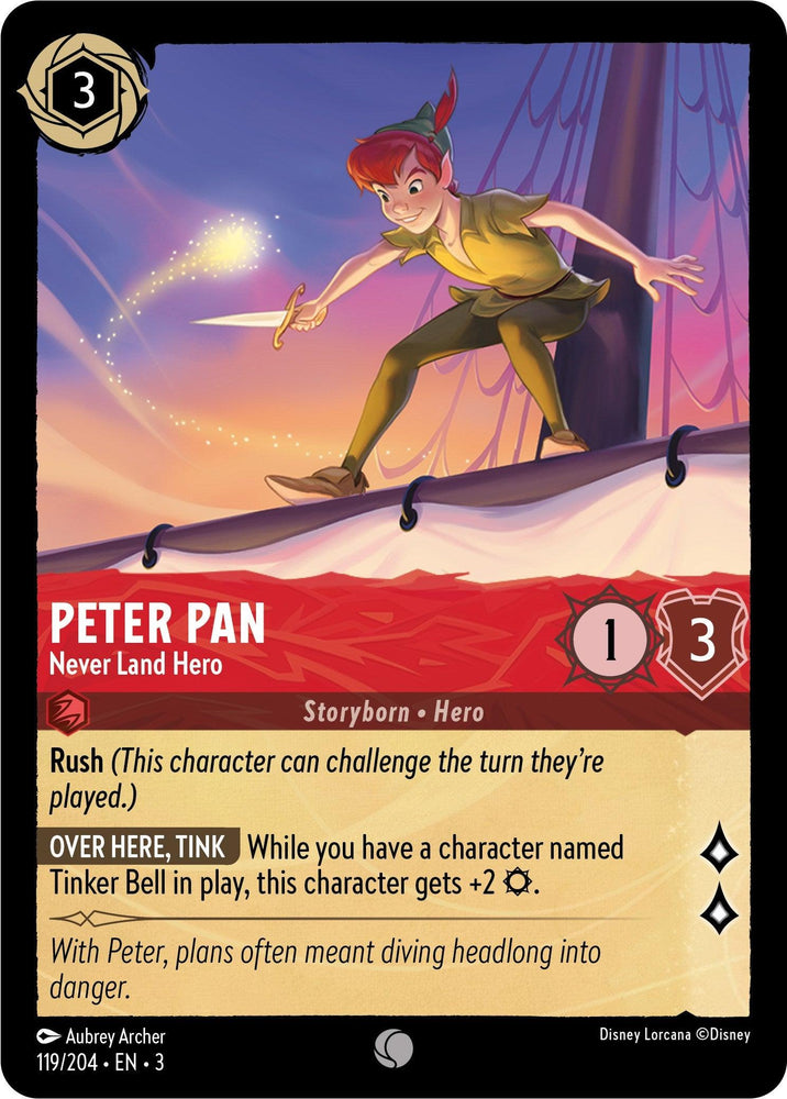 Peter Pan - Never Land Hero (119/204) [Into the Inklands] (ONLINE ORDER ONLY)
