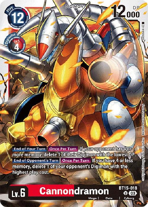 Cannondramon [BT15-018] [Exceed Apocalypse] (ONLINE ORDER ONLY)