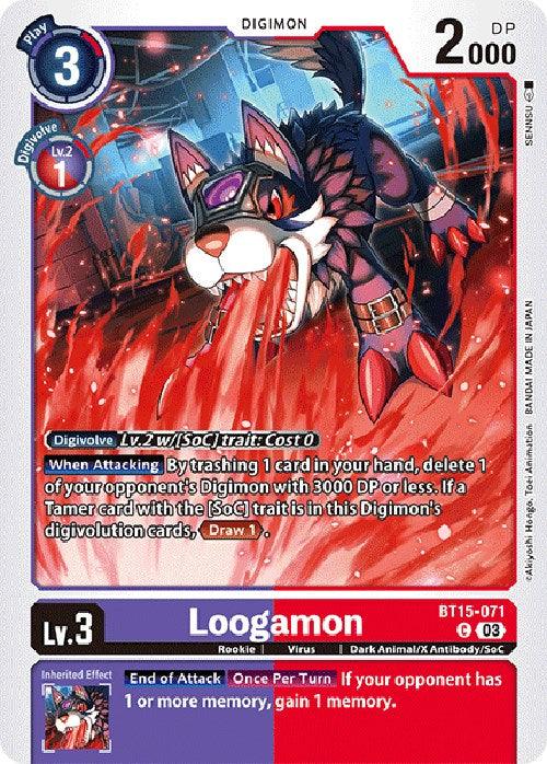 Loogamon [BT15-071] [Exceed Apocalypse] (ONLINE ORDER ONLY)
