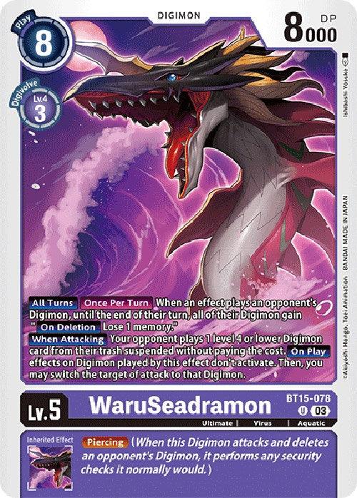 WaruSeadramon [BT15-078] [Exceed Apocalypse] (ONLINE ORDER ONLY)