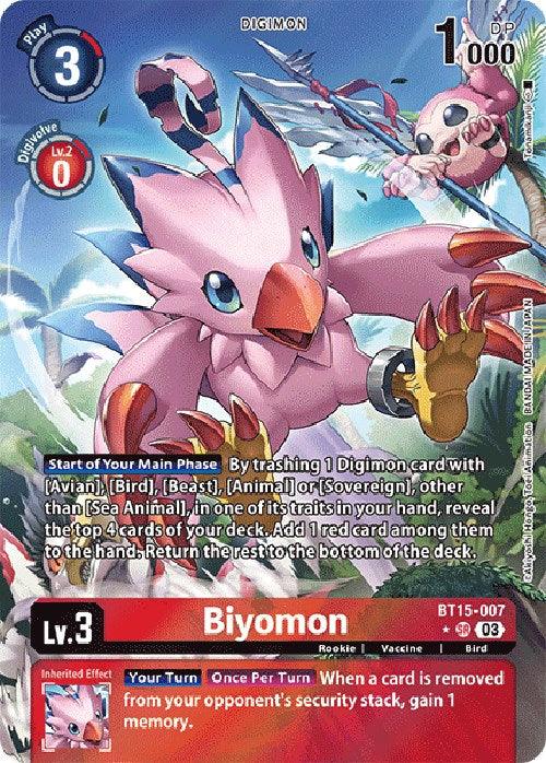 Biyomon [BT15-007] (Alternate Art) [Exceed Apocalypse] (ONLINE ORDER ONLY)