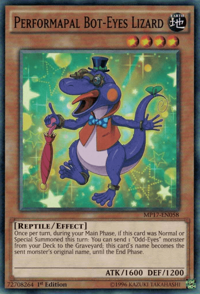 Performapal Bot-Eyes Lizard [MP17-EN058] Common (ONLINE ORDER ONLY)