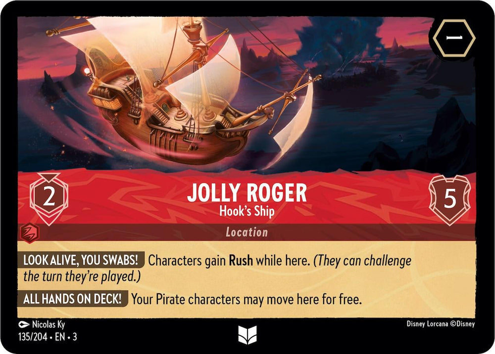 Jolly Roger - Hook's Ship (135/204) [Into the Inklands] (ONLINE ORDER ONLY)