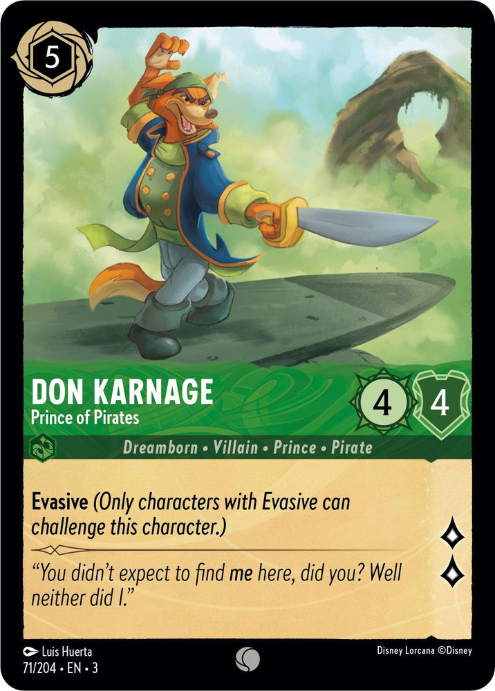 Don Karnage - Prince of Pirates (71/204) [Into the Inklands] (ONLINE ORDER ONLY)