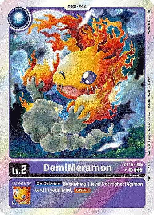 DemiMeramon [BT15-006] (Exceed Apocalypse Box Promotion Pack) [Exceed Apocalypse Promos] (ONLINE ORDER ONLY)