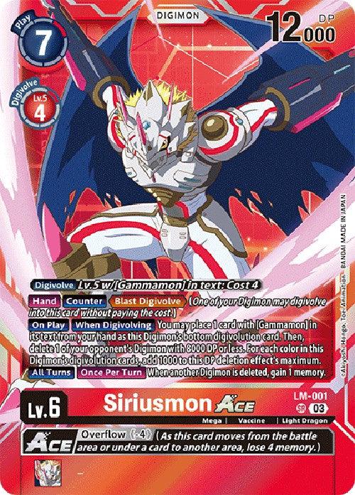 Siriusmon Ace [LM-001] (English Exclusive) [Exceed Apocalypse] (ONLINE ORDER ONLY)