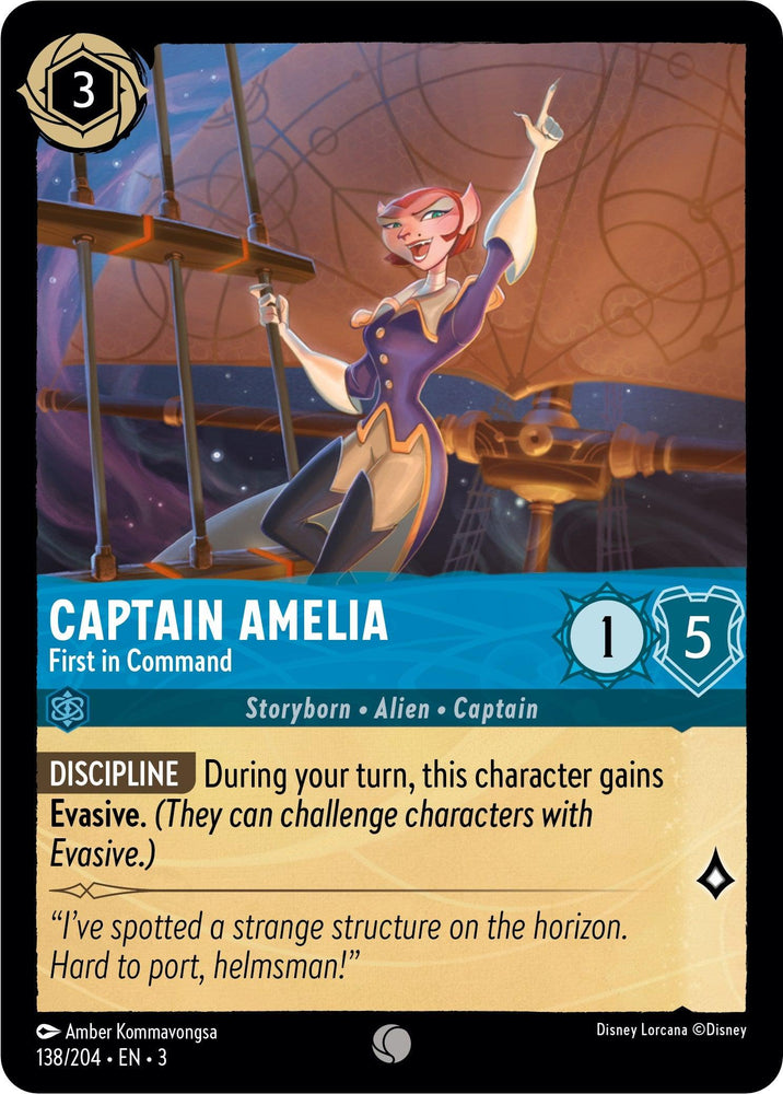Captain Amelia - First in Command (138//204) [Into the Inklands] (ONLINE ORDER ONLY)