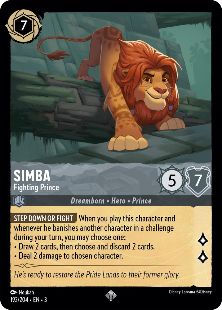 Simba - Fighting Prince (192/204) [Into the Inklands] (ONLINE ORDER ONLY)