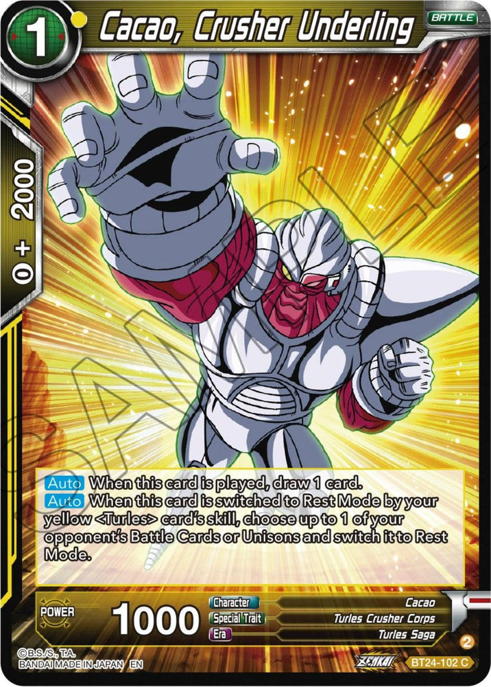 Cacao, Crusher Underling (BT24-102) [Beyond Generations] (ONLINE ORDER ONLY)