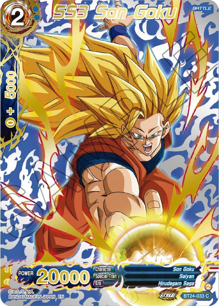 SS3 Son Goku (Collector Booster) (BT24-033) [Beyond Generations] (ONLINE ORDER ONLY)
