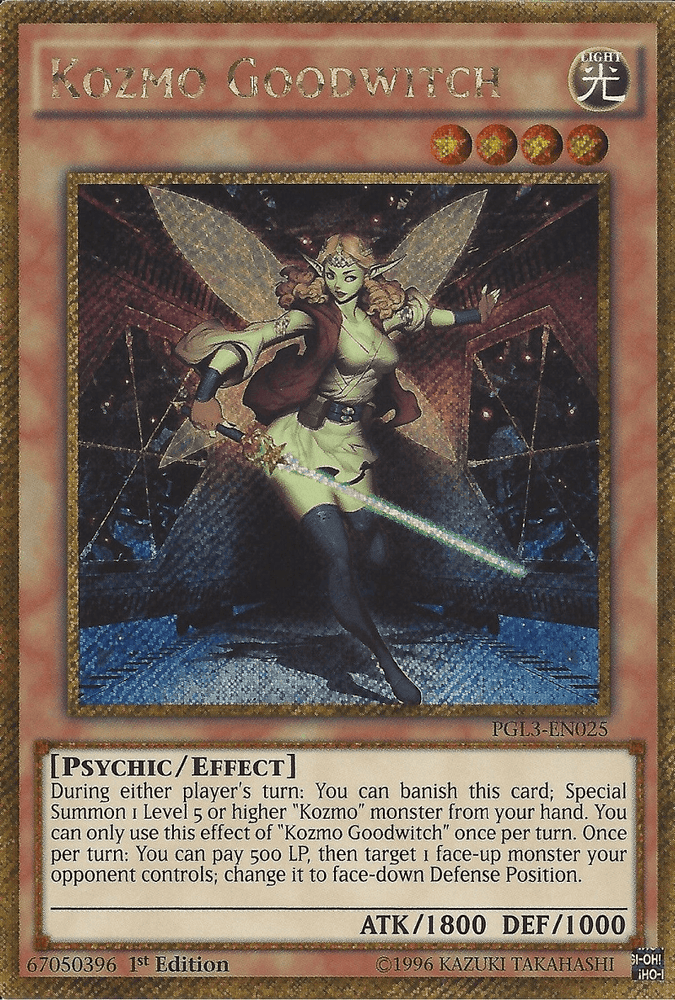 Kozmo Goodwitch [PGL3-EN025] Gold Secret Rare (ONLINE ORDER ONLY)