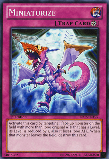 Miniaturize [BP02-EN195] Mosaic Rare (ONLINE ORDER ONLY)