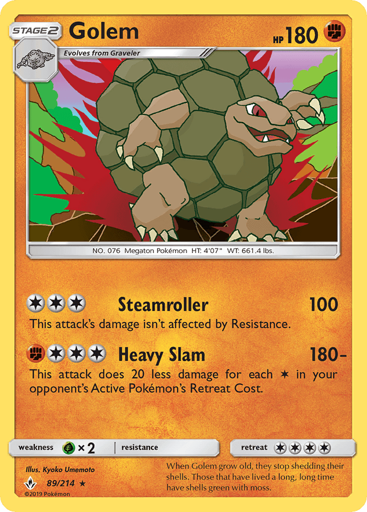 Golem (89/214) [Sun & Moon: Unbroken Bonds] (Online Only)