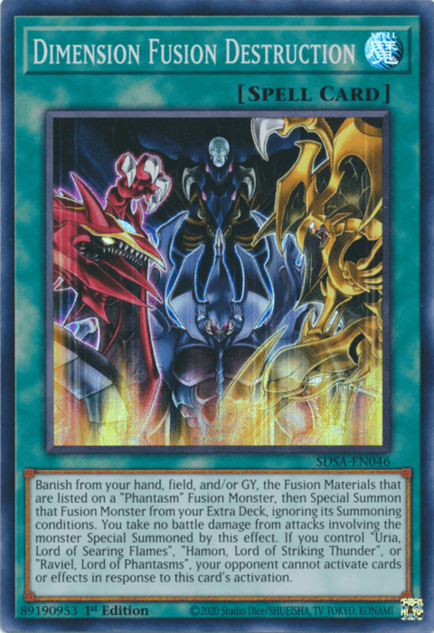 Dimension Fusion Destruction [SDSA-EN046] Super Rare (ONLINE ORDER ONLY)