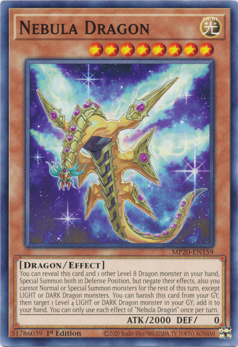 Nebula Dragon [MP20-EN159] Common (ONLINE ORDER ONLY)