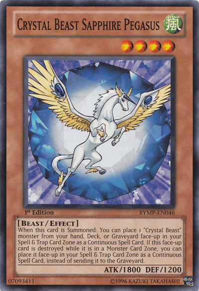 Crystal Beast Sapphire Pegasus [RYMP-EN046] Common (ONLINE ORDER ONLY)
