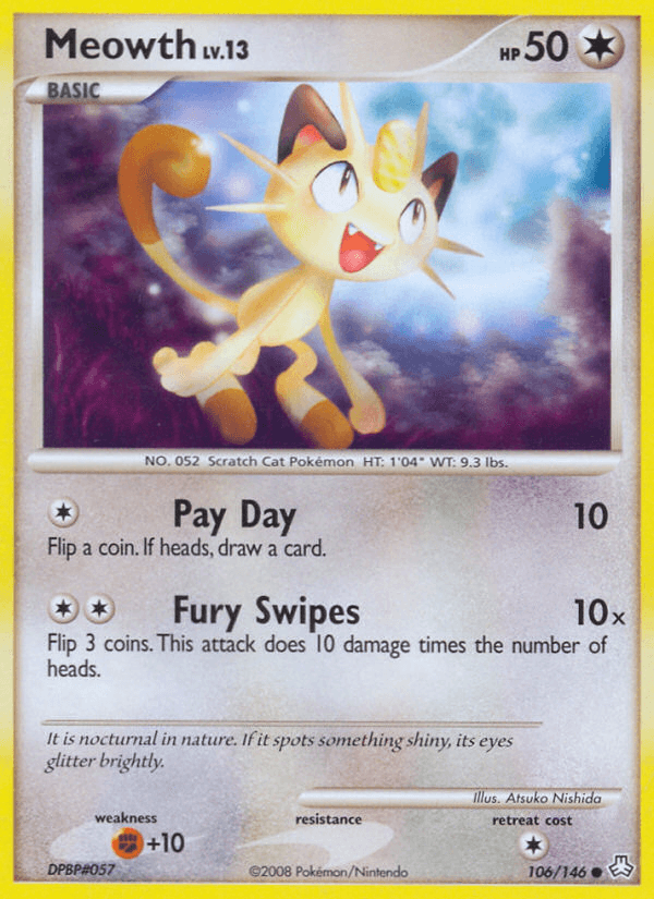 Meowth (106/146) [Diamond & Pearl: Legends Awakened] (Online Only)