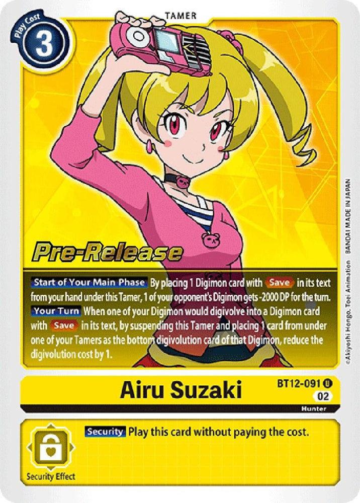 Airu Suzaki [BT12-091] [Across Time Pre-Release Cards] (ONLINE ORDER ONLY)