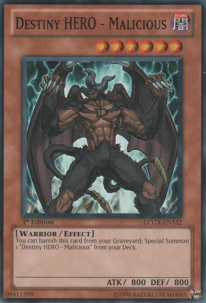 Destiny HERO - Malicious [LCGX-EN132] Common (ONLINE ORDER ONLY)