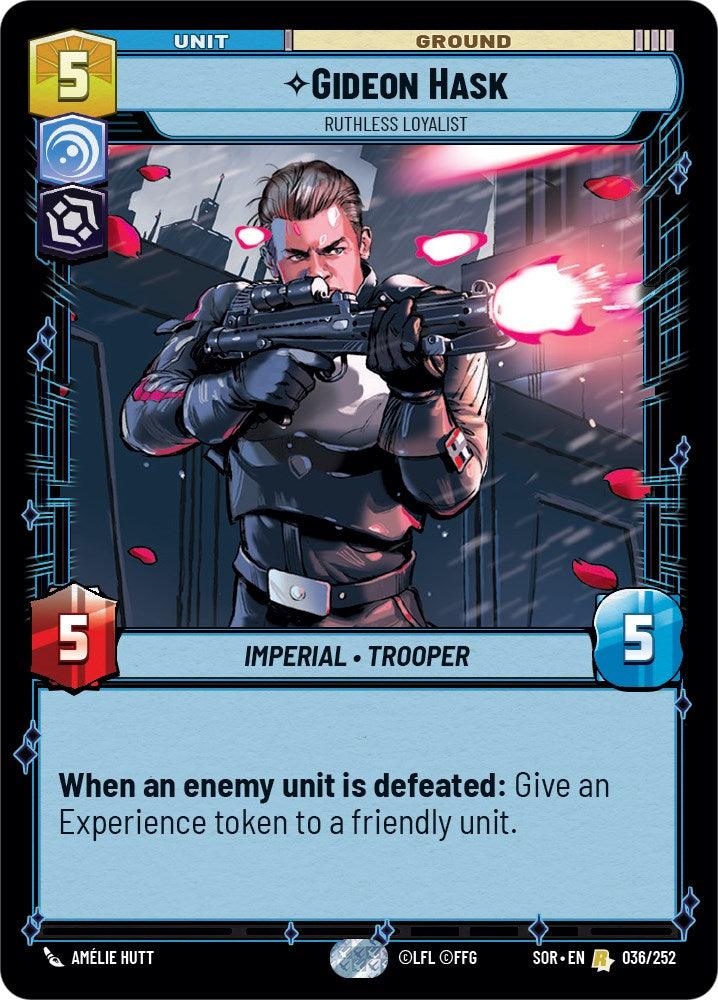 Gideon Hask - Ruthless Loyalist (036/252) [Spark of Rebellion] (ONLINE ORDER ONLY)