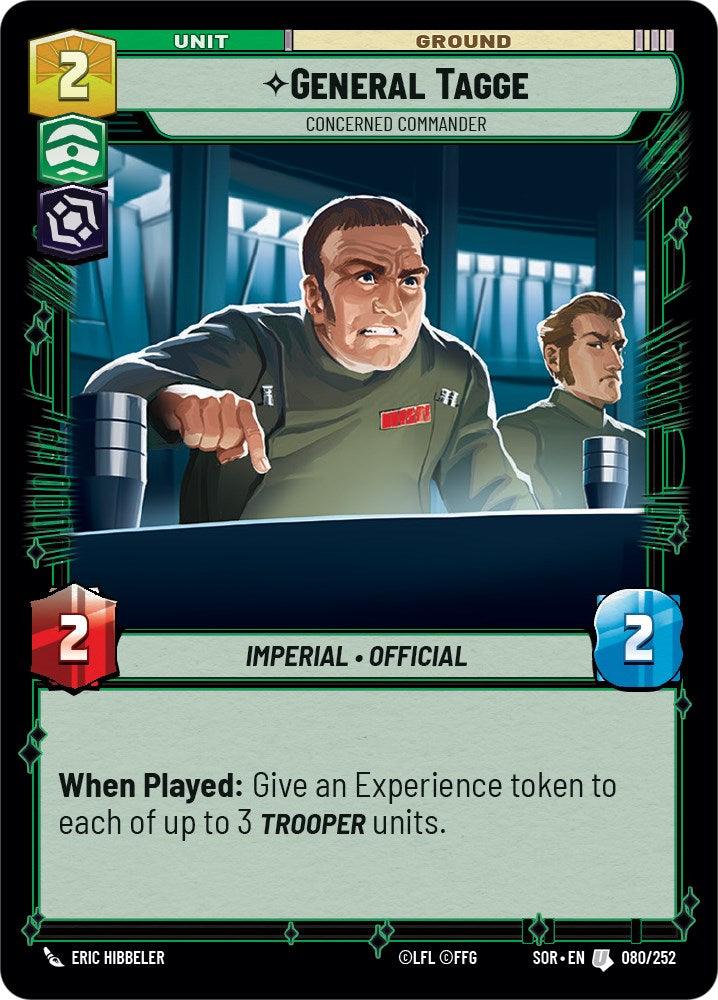 General Tagge - Concerned Commander (080/252) [Spark of Rebellion] (ONLINE ORDER ONLY)