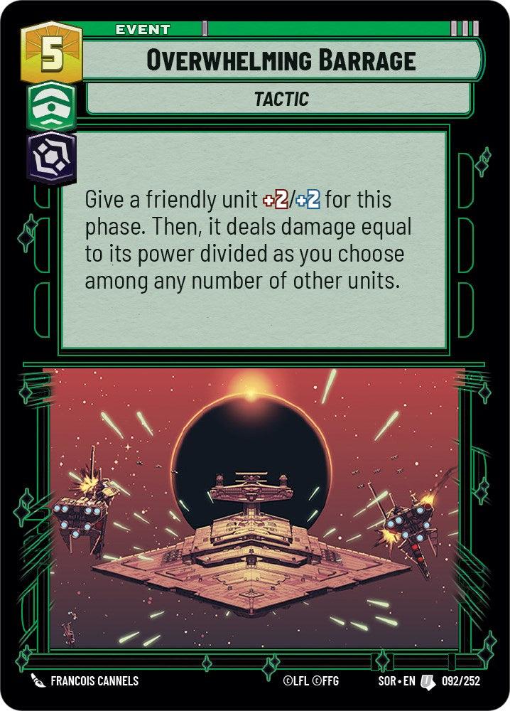 Overwhelming Barrage (092/252) [Spark of Rebellion] (ONLINE ORDER ONLY)